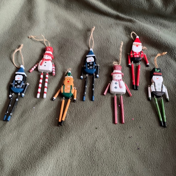 Other - Lot of 7 wooden ornaments.  Approximately 6.5 inches long.